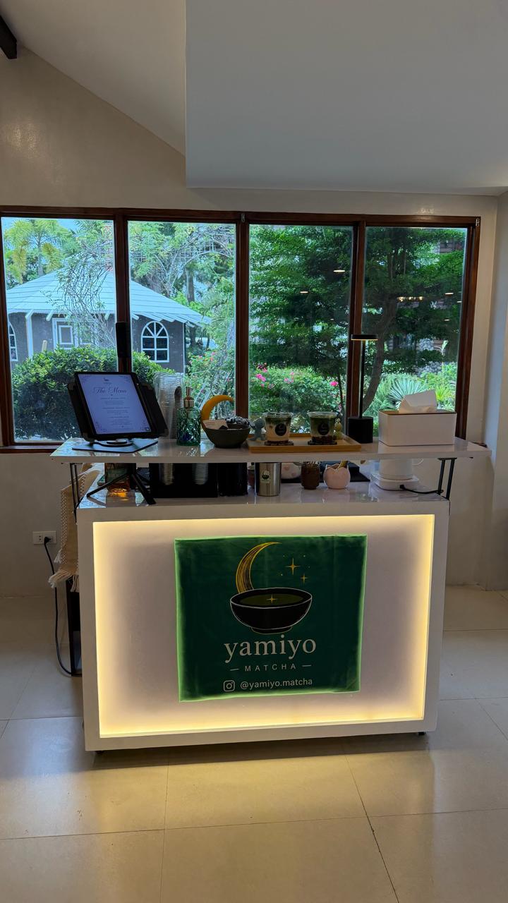 Yamiyo Matcha booth set up at an event